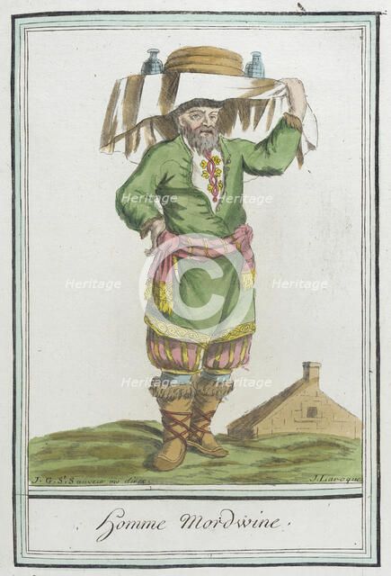 Costumes de Différents Pays, 'Homme Mordwine', c1797. Creators: Jacques Grasset de Saint-Sauveur, LF Labrousse.