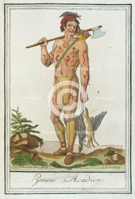 Costumes de Différents Pays, 'Homme Acadien', c1797. Creator: Jacques Grasset de Saint-Sauveur.