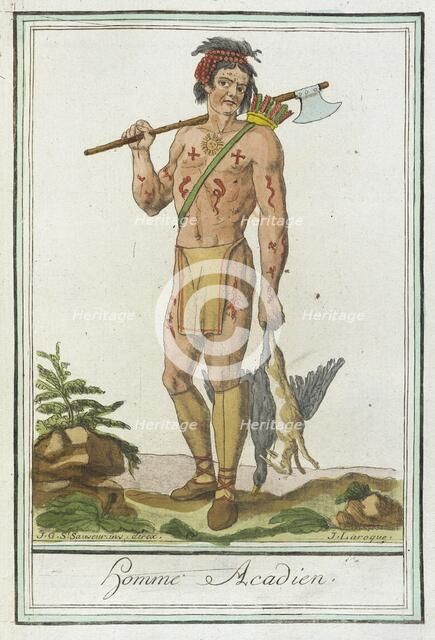 Costumes de Différents Pays, 'Homme Acadien', c1797. Creator: Jacques Grasset de Saint-Sauveur.