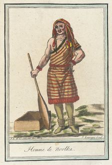 Costumes de Différents Pays, Homme de Nootka c1797. Creators: Jacques Grasset de Saint-Sauveur, LF Labrousse