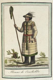 Costumes de Différents Pays, Homme de Oonolashka c1797. Creator: Jacques Grasset de Saint-Sauveur