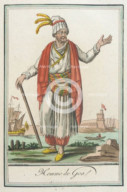 Costumes de Différents Pays, 'Homme de Goa', c1797. Creators: Jacques Grasset de Saint-Sauveur, LF Labrousse.