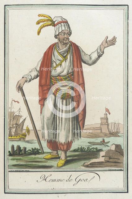 Costumes de Différents Pays, 'Homme de Goa', c1797. Creators: Jacques Grasset de Saint-Sauveur, LF Labrousse.