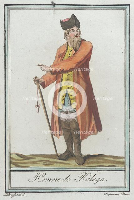 Costumes de Différents Pays, 'Homme de Kaluga', c1797. Creators: Jacques Grasset de Saint-Sauveur, LF Labrousse.