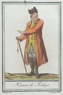 Costumes de Différents Pays, Homme de Kaluga c1797. Creators: Jacques Grasset de Saint-Sauveur, LF Labrousse