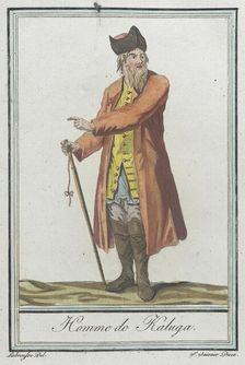 Costumes de Différents Pays, Homme de Kaluga c1797. Creators: Jacques Grasset de Saint-Sauveur, LF Labrousse