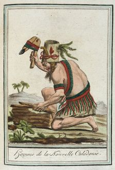 Costumes de Différents Pays, Homme de la Nouvelle Calédonie c1797. Creator: Jacques Grasset de Saint-Sauveur