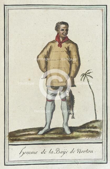 Costumes de Différents Pays, 'Homme de la Baÿe de Norton', c1797. Creator: Jacques Grasset de Saint-Sauveur.