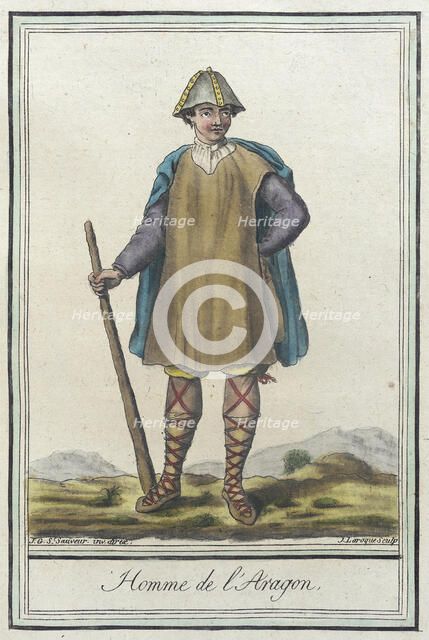 Costumes de Différents Pays, 'Homme de l'Aragon', c1797. Creators: Jacques Grasset de Saint-Sauveur, LF Labrousse.