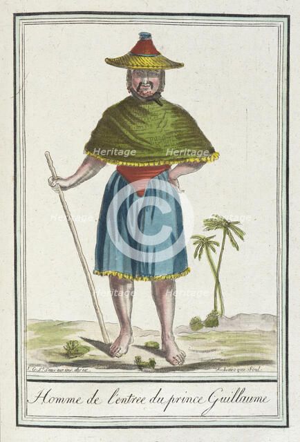 Costumes de Différents Pays, 'Homme de l'Entree du Prince Guillaume', c1797. Creators: Jacques Grasset de Saint-Sauveur, LF Labrousse.