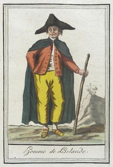 Costumes de Différents Pays, Homme de l'Islande c1797. Creators: Jacques Grasset de Saint-Sauveur, LF Labrousse