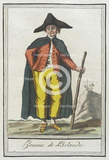 Costumes de Différents Pays, 'Homme de l'Islande', c1797. Creators: Jacques Grasset de Saint-Sauveur, LF Labrousse.