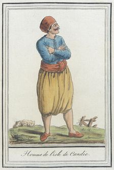 Costumes de Différents Pays, Homme de l'Isle de Candie c1797. Creators: Jacques Grasset de Saint-Sauveur, LF Labrousse