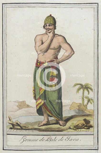 Costumes de Différents Pays, 'Homme de l'Isle de Java', c1797. Creators: Jacques Grasset de Saint-Sauveur, LF Labrousse.