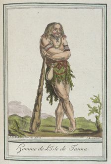 Costumes de Différents Pays, Homme de l'Isle de Tanna c1797. Creators: Jacques Grasset de Saint-Sauveur, LF Labrousse