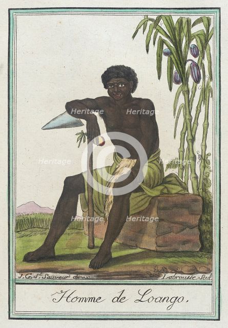 Costumes de Différents Pays, 'Homme de Loango', c1797. Creators: Jacques Grasset de Saint-Sauveur, LF Labrousse.