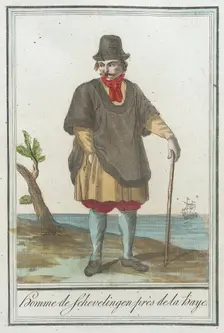 Costumes de Différents Pays, Homme de Schevelingen Près de la Baye c1797. Creators: Jacques Grasset de Saint-Sauveur, LF Labrousse