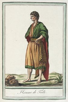 Costumes de Différents Pays, Homme de Taïti c1797. Creators: Jacques Grasset de Saint-Sauveur, LF Labrousse