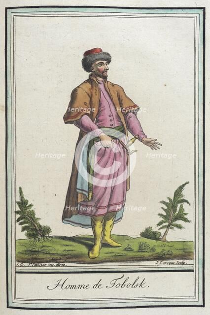 Costumes de Différents Pays, 'Homme de Tobolsk', c1797. Creator: Jacques Grasset de Saint-Sauveur.