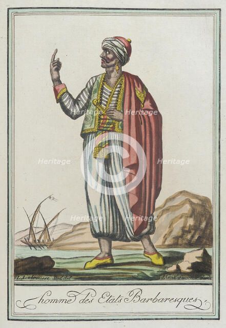 Costumes de Différents Pays, 'Homme des Etats Barbaresques', c1797. Creators: Jacques Grasset de Saint-Sauveur, LF Labrousse.