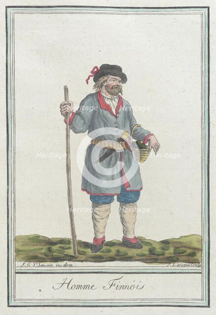 Costumes de Différents Pays, 'Homme Finnois', c1797. Creators: Jacques Grasset de Saint-Sauveur, LF Labrousse.