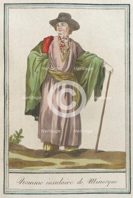 Costumes de Différents Pays, 'Homme Insulaire de Minorque', c1797. Creator: Jacques Grasset de Saint-Sauveur.