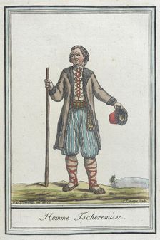 Costumes de Différents Pays, Homme Ischeremisse c1797. Creators: Jacques Grasset de Saint-Sauveur, LF Labrousse