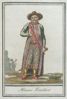 Costumes de Différents Pays, Homme Kourilien c1797. Creators: Jacques Grasset de Saint-Sauveur, LF Labrousse