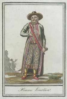 Costumes de Différents Pays, Homme Kourilien c1797. Creators: Jacques Grasset de Saint-Sauveur, LF Labrousse