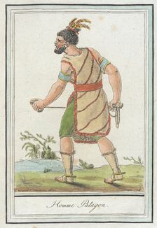 Costumes de Différents Pays, Homme Patagon c1797. Creators: Jacques Grasset de Saint-Sauveur, LF Labrousse
