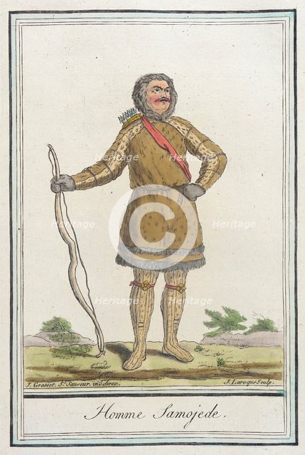 Costumes de Différents Pays, 'Homme Samojede', c1797. Creators: Jacques Grasset de Saint-Sauveur, LF Labrousse.