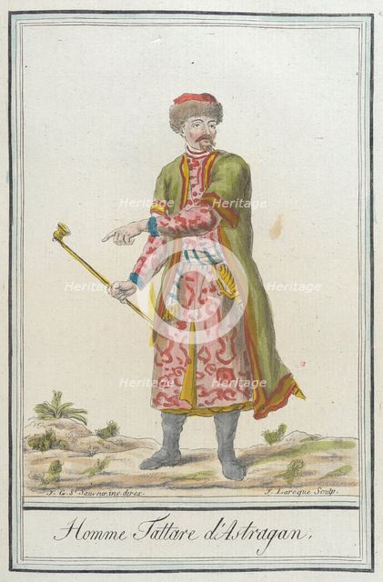 Costumes de Différents Pays, 'Homme Tattare d'Astragan', c1797. Creators: Jacques Grasset de Saint-Sauveur, LF Labrousse.