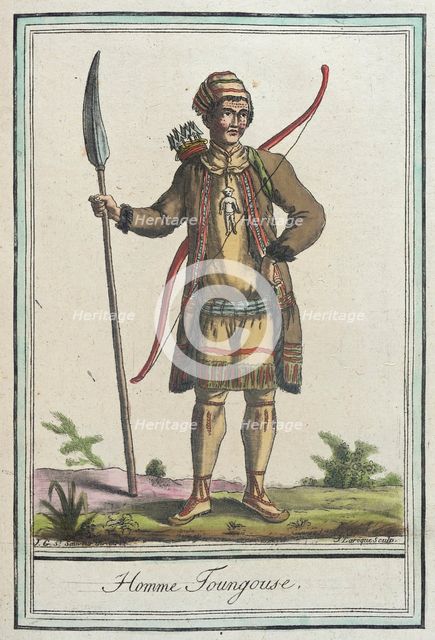 Costumes de Différents Pays, 'Homme Toungouse', c1797. Creators: Jacques Grasset de Saint-Sauveur, LF Labrousse.