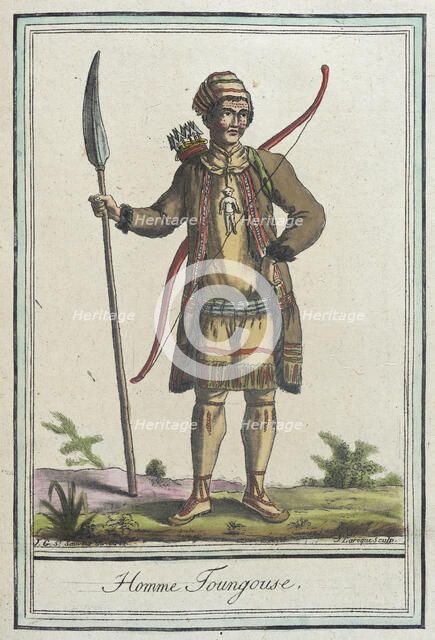Costumes de Différents Pays, 'Homme Toungouse', c1797. Creators: Jacques Grasset de Saint-Sauveur, LF Labrousse.