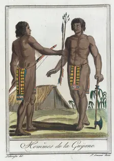 Costumes de Différents Pays, Hommes de la Guÿane c1797. Creator: Jacques Grasset de Saint-Sauveur
