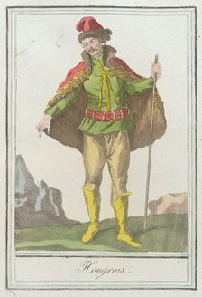 Costumes de Différents Pays, Hongrois c1797. Creators: Jacques Grasset de Saint-Sauveur, LF Labrousse