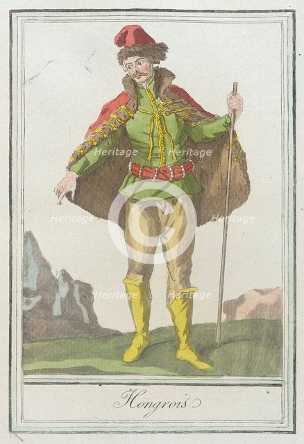 Costumes de Différents Pays, 'Hongrois', c1797. Creators: Jacques Grasset de Saint-Sauveur, LF Labrousse.