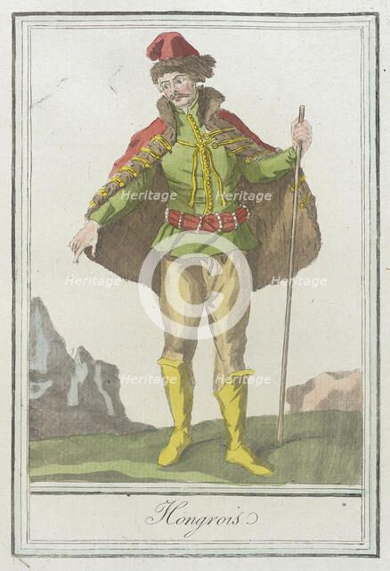 Costumes de Différents Pays, 'Hongrois', c1797. Creators: Jacques Grasset de Saint-Sauveur, LF Labrousse.