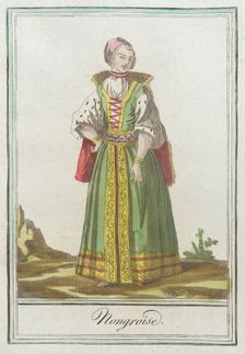 Costumes de Différents Pays, Hongroise c1797. Creators: Jacques Grasset de Saint-Sauveur, LF Labrousse
