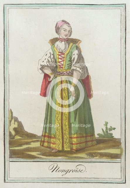 Costumes de Différents Pays, 'Hongroise', c1797. Creators: Jacques Grasset de Saint-Sauveur, LF Labrousse.
