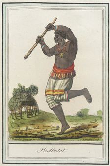 Costumes de Différents Pays, Hottentot c1797. Creators: Jacques Grasset de Saint-Sauveur, LF Labrousse