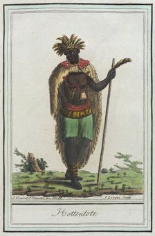 Costumes de Différents Pays, Hottentote c1797. Creators: Jacques Grasset de Saint-Sauveur, LF Labrousse