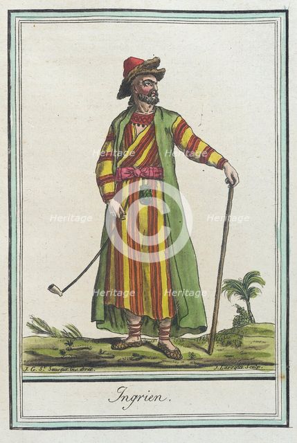 Costumes de Différents Pays, 'Ingrien', c1797. Creators: Jacques Grasset de Saint-Sauveur, LF Labrousse.