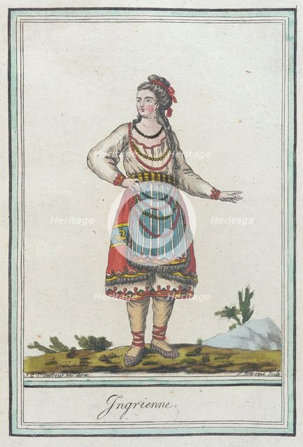 Costumes de Différents Pays, 'Ingrienne', c1797. Creators: Jacques Grasset de Saint-Sauveur, LF Labrousse.