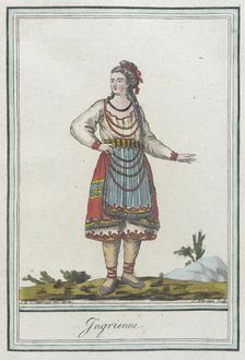 Costumes de Différents Pays, Ingrienne c1797. Creators: Jacques Grasset de Saint-Sauveur, LF Labrousse