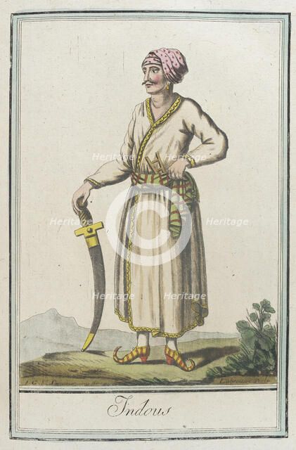 Costumes de Différents Pays, 'Indous', c1797. Creators: Jacques Grasset de Saint-Sauveur, LF Labrousse.