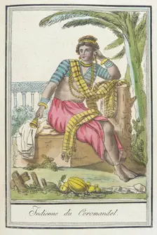 Costumes de Différents Pays, Indienne du Coromandel c1797. Creators: Jacques Grasset de Saint-Sauveur, LF Labrousse