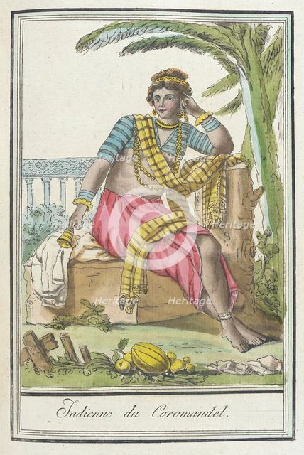 Costumes de Différents Pays, 'Indienne du Coromandel', c1797. Creators: Jacques Grasset de Saint-Sauveur, LF Labrousse.