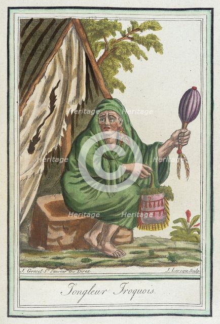 Costumes de Différents Pays, 'Iongleur Iroquois', c1797. Creator: Jacques Grasset de Saint-Sauveur.