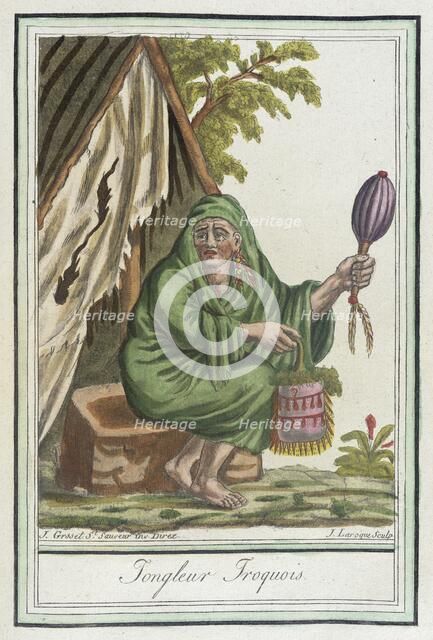 Costumes de Différents Pays, 'Iongleur Iroquois', c1797. Creator: Jacques Grasset de Saint-Sauveur.
